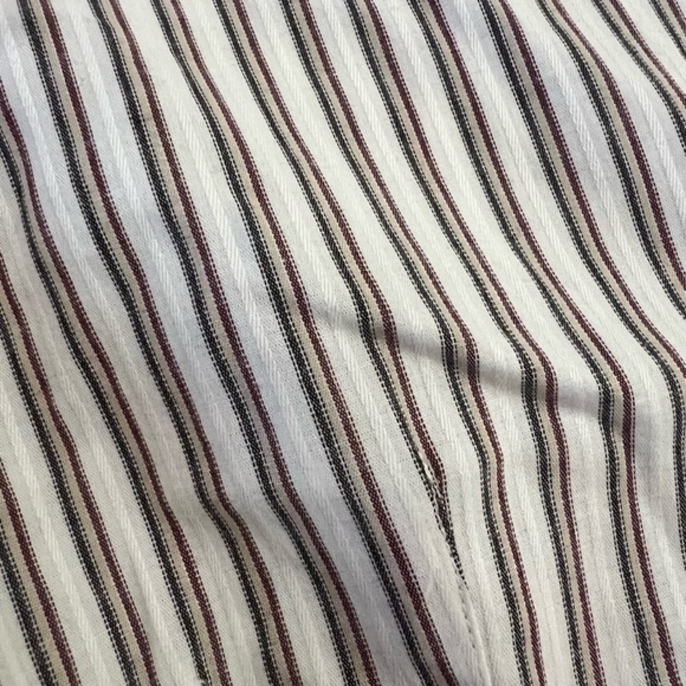 Croft & Barrow Striped 3/4 Sleeve‎ Collared Stretch Button Up Shirt Sz L EUC - Picture 5 of 7